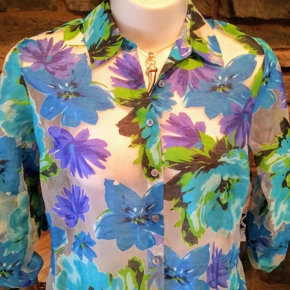 Stunning Notations Sheer Top - image 5